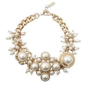 NRO Faux Pearl Cluster Bracelet